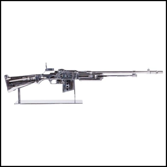 Browning Double Size Rifle Sculpture All Chromed  PC-Browning Rifle