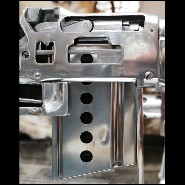 Browning Double Size Rifle Sculpture All Chromed  PC-Browning Rifle