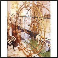 Set de deux Étagères avec signes du zodiaque sculptés PC-Zodiac Signs