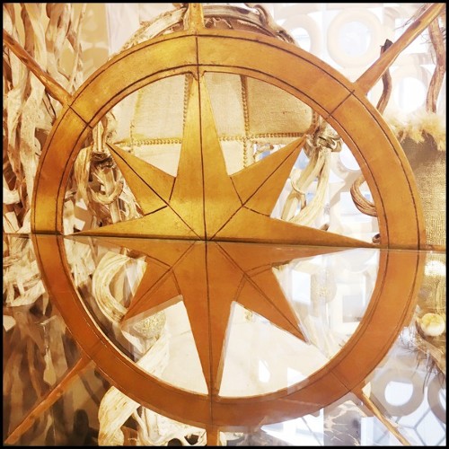 Set of 2 shelves with zodiac signs carved around the structure frame PC-Zodiac Signs