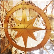 Set of 2 shelves with zodiac signs carved around the structure frame PC-Zodiac Signs