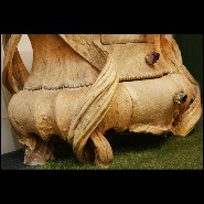 Chest of drawers with structure in solid beechwood with solid lianes and amethyst stone from Brazil PC-Amethyst Lianes
