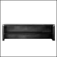 Buffet TV avec structure tout en acier forgé brut finition sombre 147-Strong Raw Steel