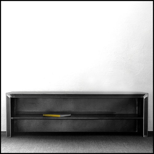 Strong Raw Steel TV Sideboard 147-Strong Raw Steel