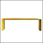 Banc avec structure tout en acier forgé avec peinture laquée de haute qualité 147-Laqué Yellow