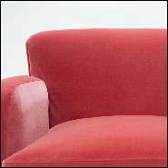 Fauteuil avec structure en bois massif recouvert de velours Darling de haute qualité 176-Darling
