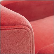 Fauteuil avec structure en bois massif recouvert de velours Darling de haute qualité 176-Darling