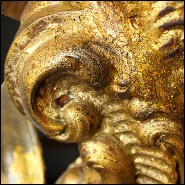 Throne with structure in solid beechwood covered with natural Burchell zebra skins PC-High Zebra