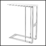 Side table with all the structure in polished stainless steel 24-All Chrome