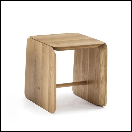 Stool in Solid Walnut Wood 154-Pampa