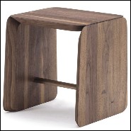 Stool in Solid Walnut Wood 154-Pampa
