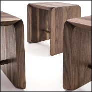 Stool in Solid Walnut Wood 154-Pampa