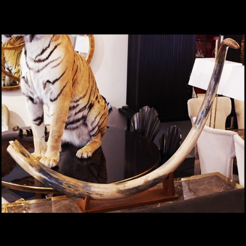 Single large Mammoth tusk meticulously restored PC-Mammoth Single Large