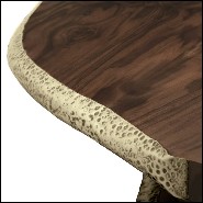 Walnut Slices Brassed Coffee Table 155-Walnut Slices