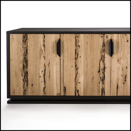 Natural and Burnt Oak Raw Sideboard 154-Burnt Oak Raw