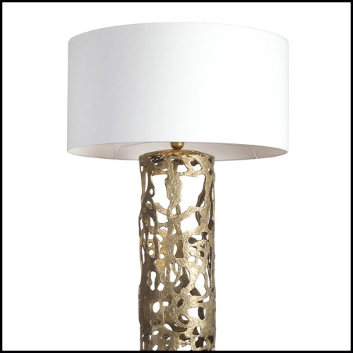 Floor lamp with all base in solid forged bronze 179-Anna