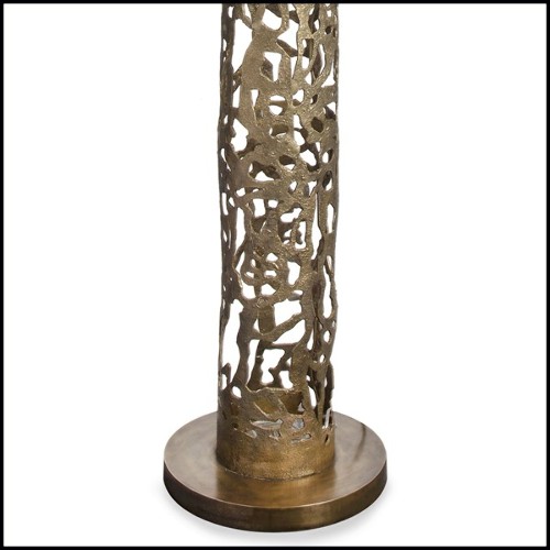 Floor lamp with all base in solid forged bronze 179-Anna