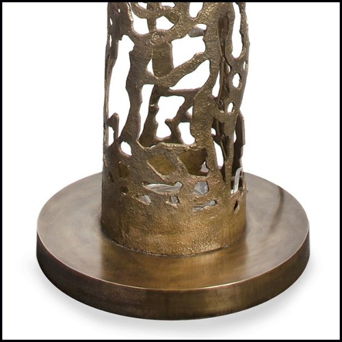 Lampadaire avec base en bronze forgé massif 179-Anna