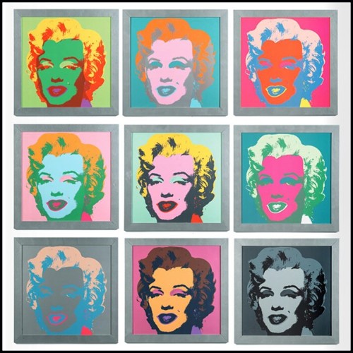 Marylin Monroe 10 Portraits Pop Art Panels PC-Marylin Monroe