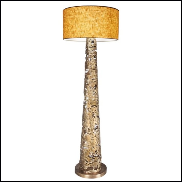 Floor lamp with all base in solid forged bronze 179-Ella