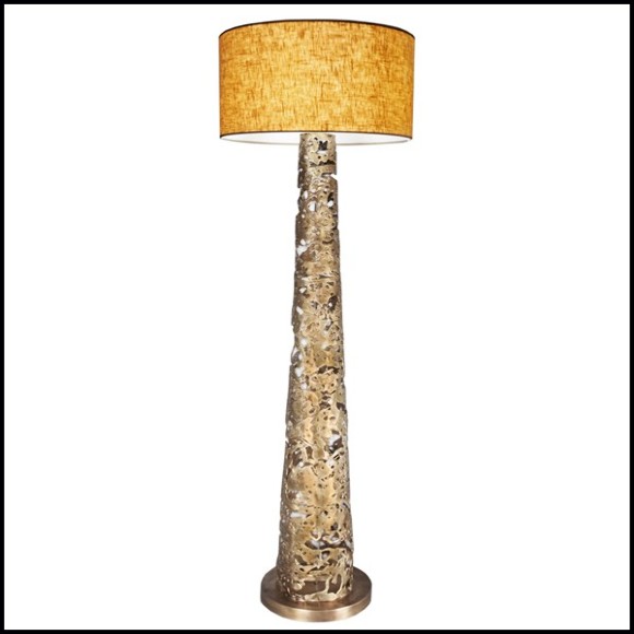 Floor lamp with all base in solid forged bronze 179-Ella