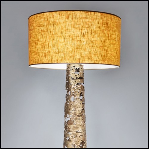 Floor lamp with all base in solid forged bronze 179-Ella