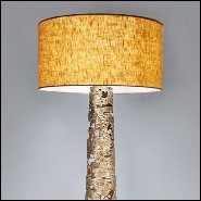 Floor lamp with all base in solid forged bronze 179-Ella