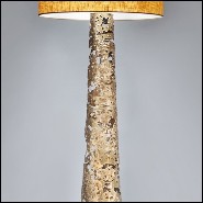 Floor lamp with all base in solid forged bronze 179-Ella