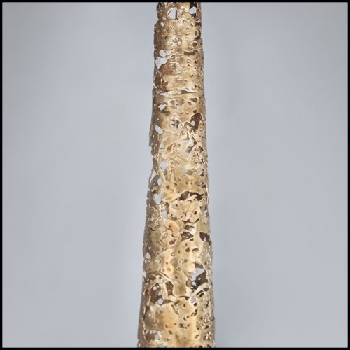 Floor lamp with all base in solid forged bronze 179-Ella