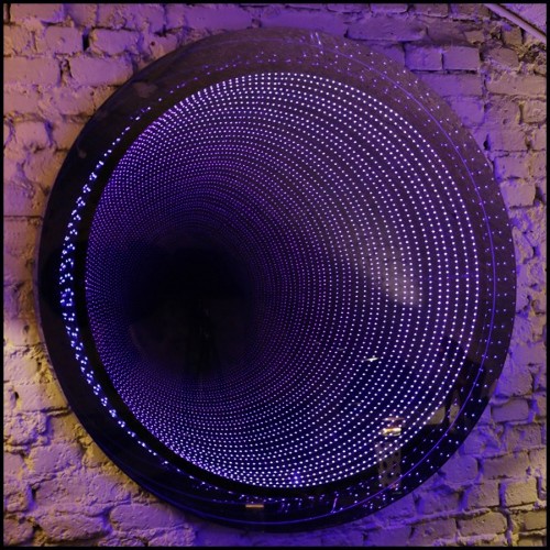Miroir avec lumière led et verre fumé PC-Infiny