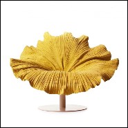 Armchair made with microfiber reinforced polymer in yellow finish 178-Eyelet