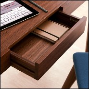 Desk all handcrafted in solid Walnut wood 163-Linea