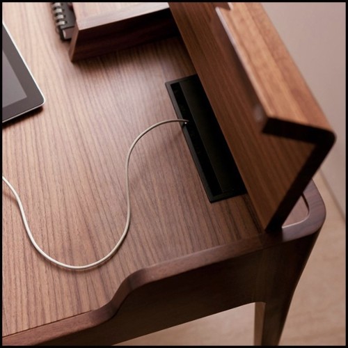Desk all handcrafted in solid Walnut wood 163-Linea