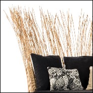 Sofa with structure in steel and natural rattan composed of 2 corner lounge chairs 178-Bundle double