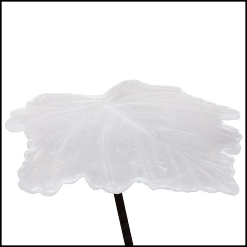 Set of 2 tables in Baccarat Crystal all hand crafted  PC-Vine Leaves