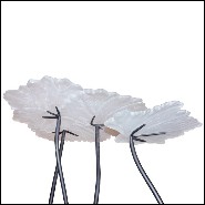 Set de 2 tables en cristal de Baccarat PC-Vine Leaves