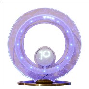 Clock in crystal baccarat with led diodes inside PC-Baccarat Number