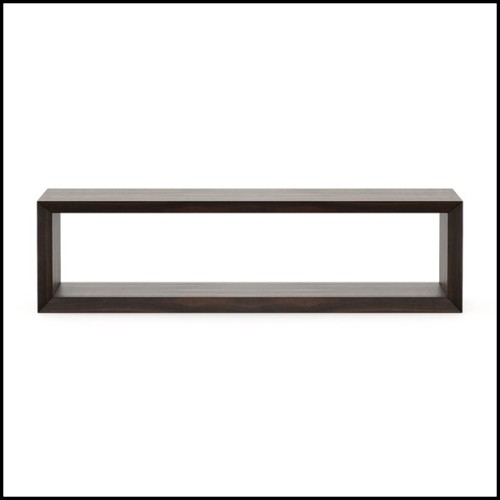 Sideboard with all structure in solid eucalyptus wood in ebony finish 174-Pure TV