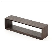 Sideboard with all structure in solid eucalyptus wood in ebony finish 174-Pure TV