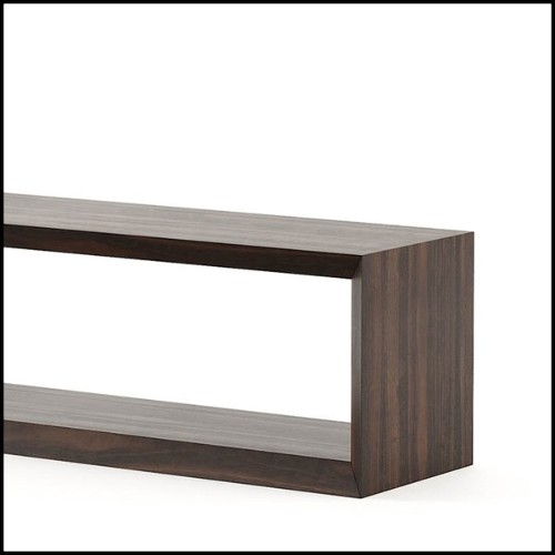 Sideboard with all structure in solid eucalyptus wood in ebony finish 174-Pure TV