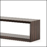 Sideboard with all structure in solid eucalyptus wood in ebony finish 174-Pure TV