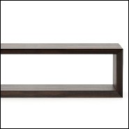 Sideboard with all structure in solid eucalyptus wood in ebony finish 174-Pure TV