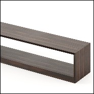 Sideboard with all structure in solid eucalyptus wood in ebony finish 174-Pure TV