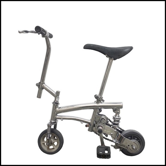 Vélo avec structure tout en acier inoxydable poli PC-Bouglione Circus