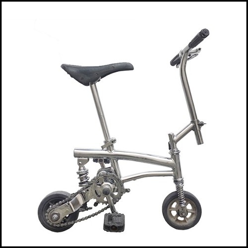 Vélo avec structure tout en acier inoxydable poli PC-Bouglione Circus