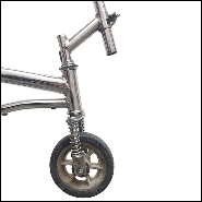 Vélo avec structure tout en acier inoxydable poli PC-Bouglione Circus