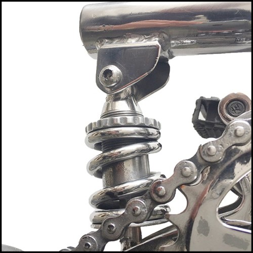 Vélo avec structure tout en acier inoxydable poli PC-Bouglione Circus