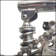 Vélo avec structure tout en acier inoxydable poli PC-Bouglione Circus