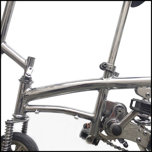 Vélo avec structure tout en acier inoxydable poli PC-Bouglione Circus