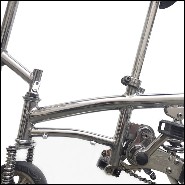 Vélo avec structure tout en acier inoxydable poli PC-Bouglione Circus